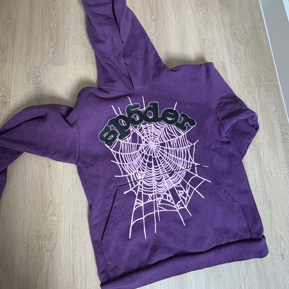 Purple Hoodie with Web Design